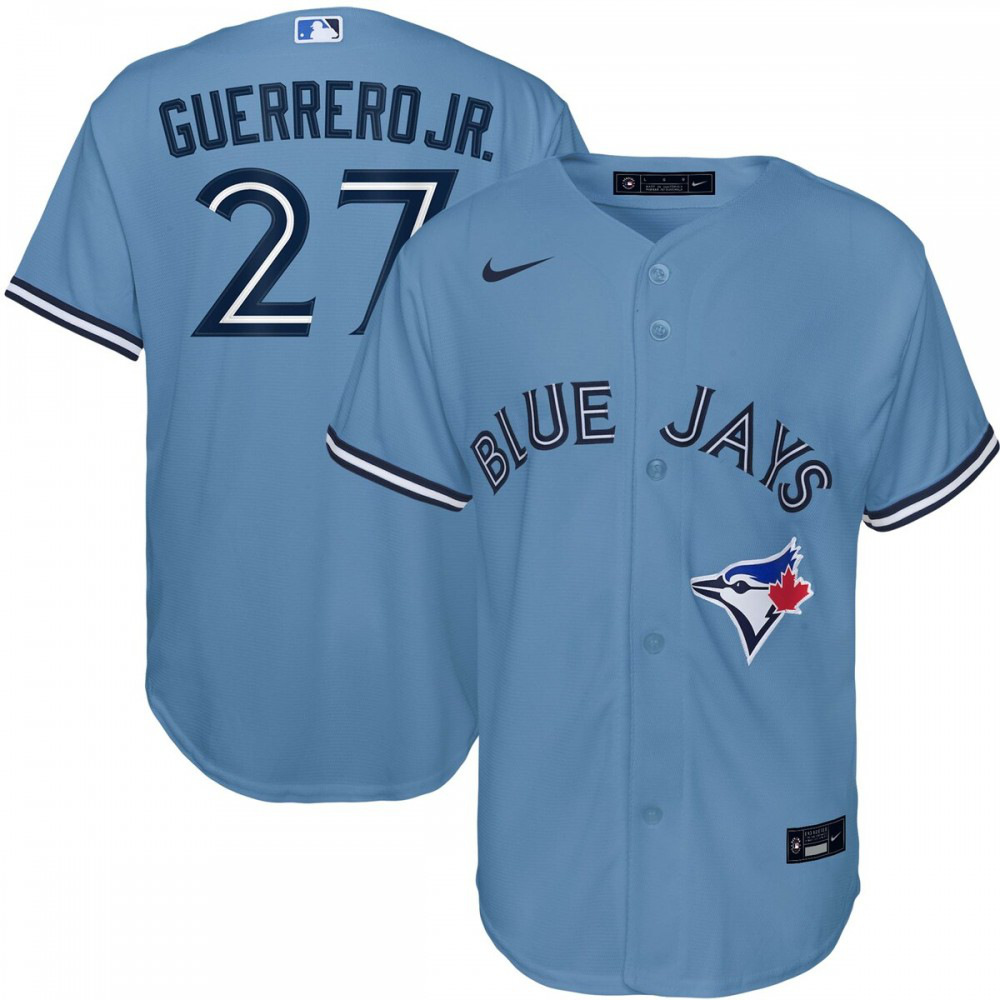 Vladimir Guerrero Jr. Toronto Blue Jays Youth Alternate Replica Player Jersey - Powder Blue-Pro Kit Vault | Brand New 26/27 Sports Jerseys